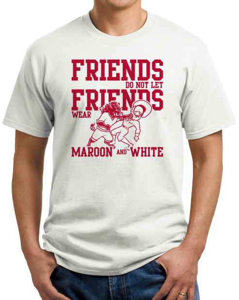 Unisex White Football Fan from Arkansas T-shirt
