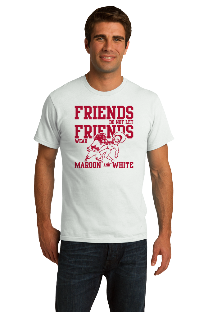 Unisex White Football Fan from Arkansas T-shirt