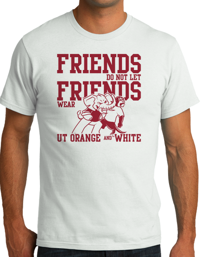 Standard White Football Fan from Alabama T-shirt