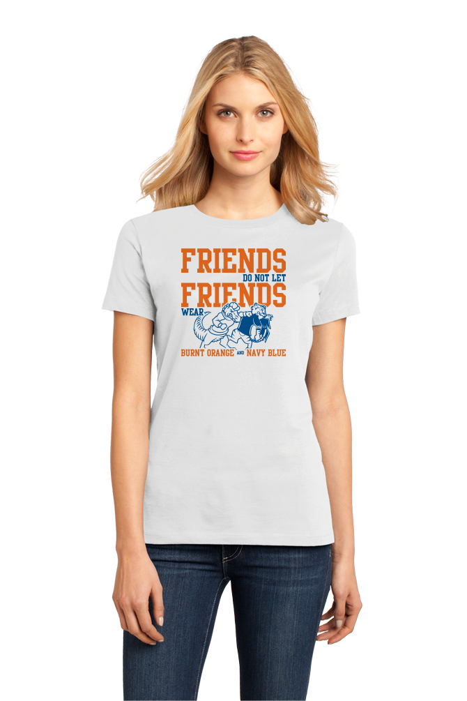 Ladies White Football Fan from Florida T-shirt