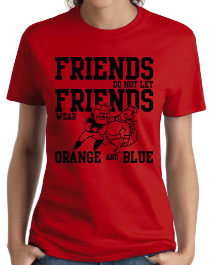 Ladies Red Football Fan from Georgia T-shirt