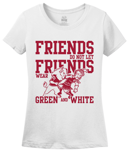 Ladies White INDIANA FOOTBALL FAN TEE T-shirt
