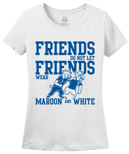 Ladies White Football Fan from Kentucky T-shirt
