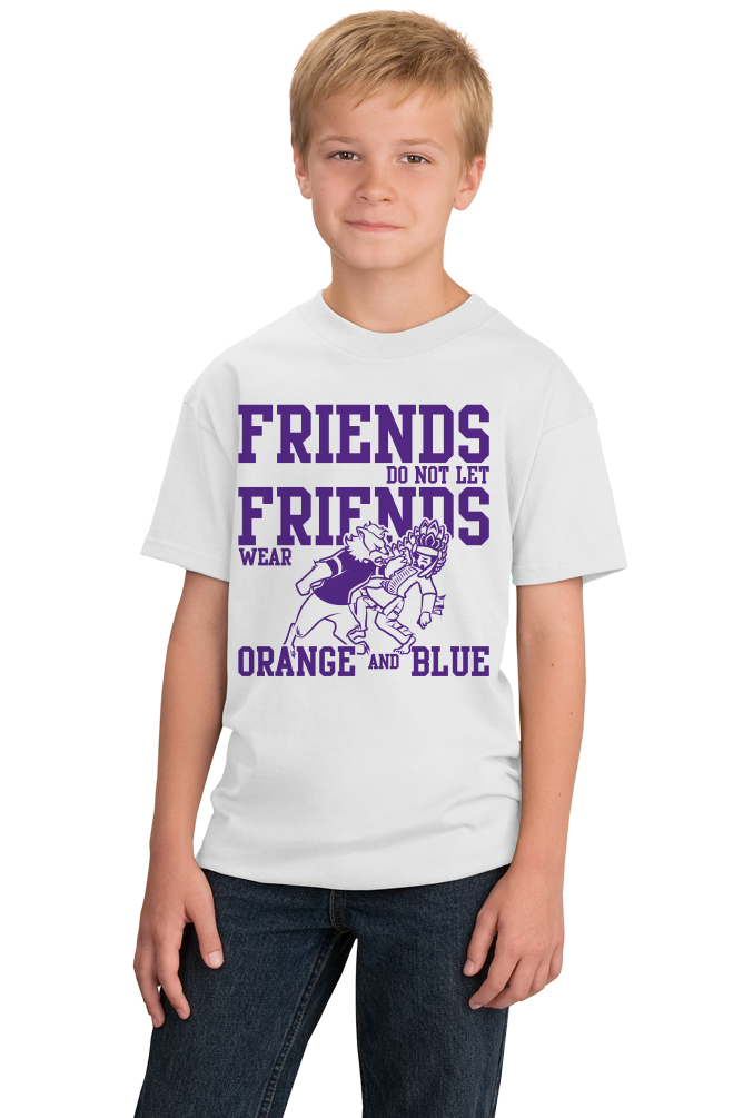 Youth White EVANSVILLE FOOTBALL FAN TEE T-shirt