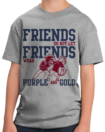 Youth Grey Football Fan from Mississippi T-shirt