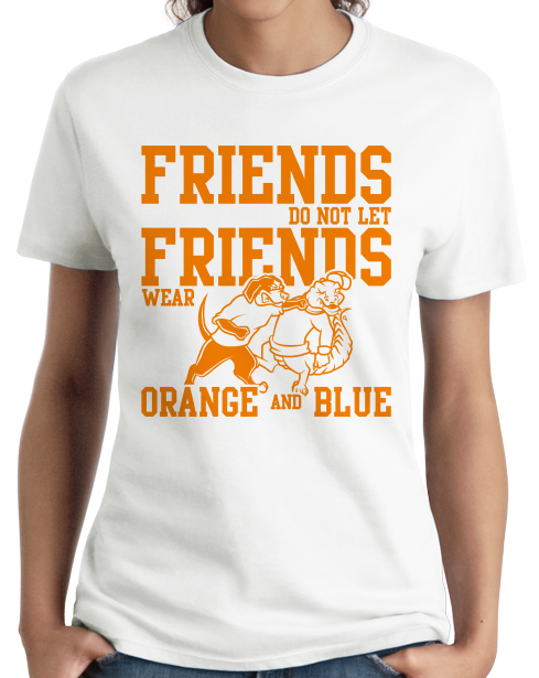 Ladies White Football Fan from Tennessee T-shirt