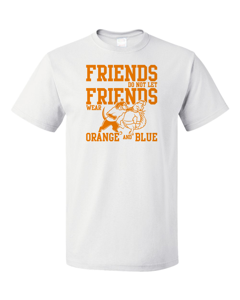 Standard White Football Fan from Tennessee T-shirt