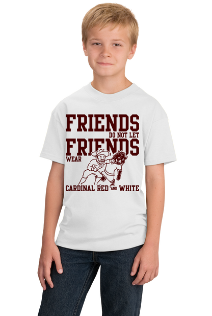 Youth White Football Fan from Texas T-shirt