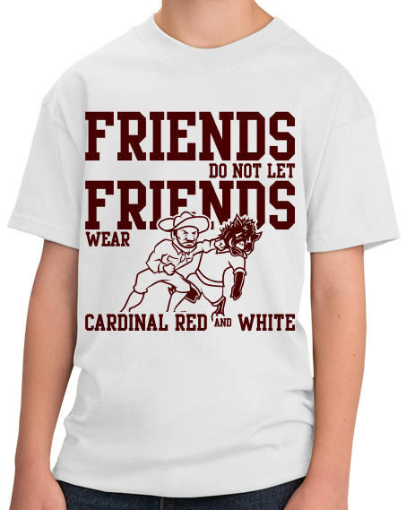 Youth White Football Fan from Texas T-shirt