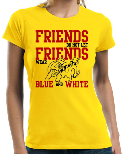 Ladies Yellow MARYLAND FOOTBALL FAN TEE T-shirt