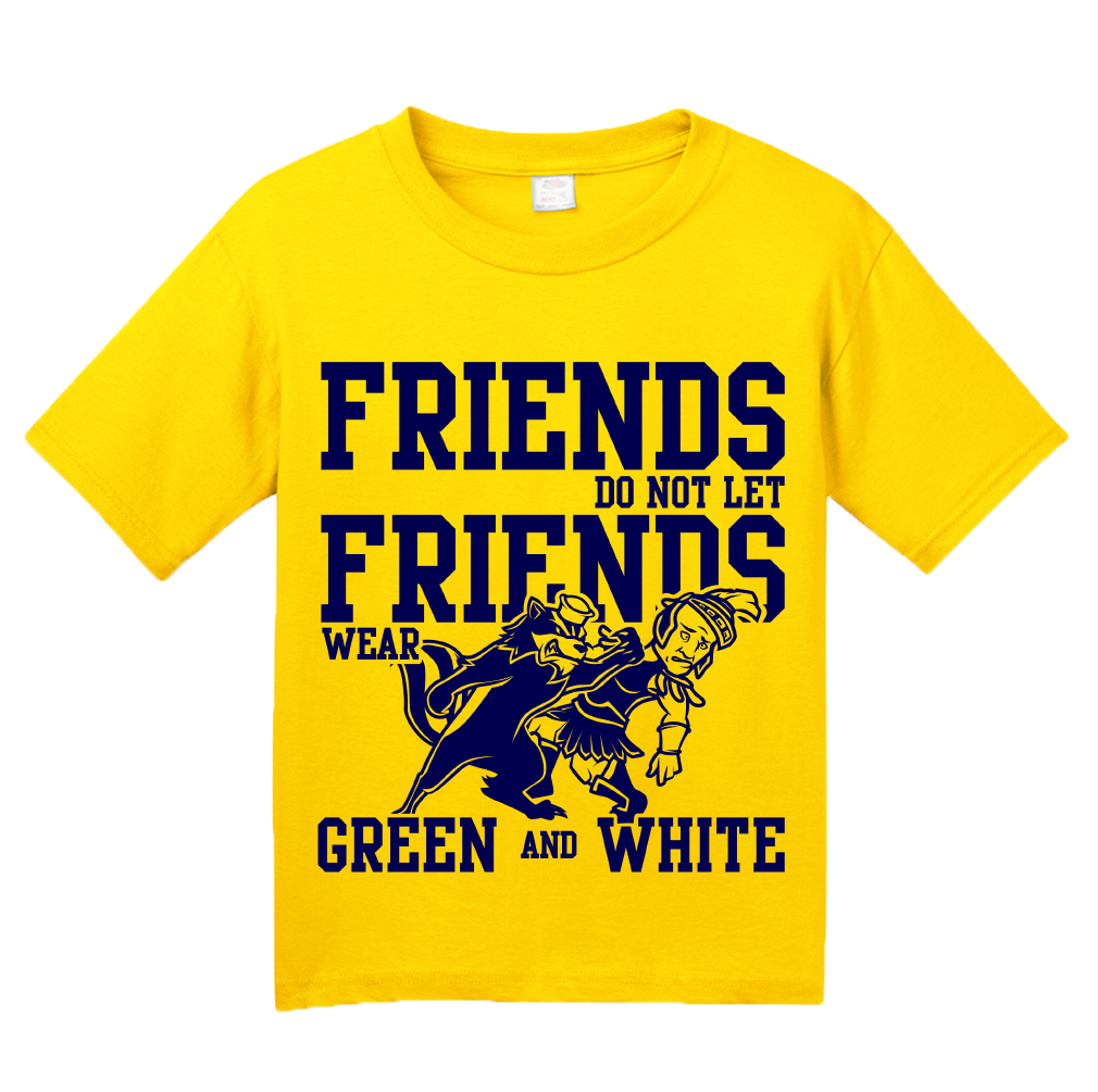 Youth Yellow MICHIGAN FOOTBALL FAN TEE T-shirt