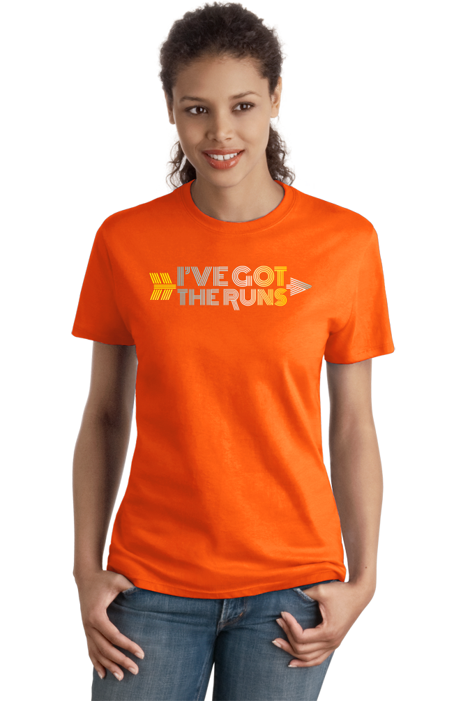 Ladies Orange Cross Country: I've Got The Runs - Distance Runner Cross Country T-shirt