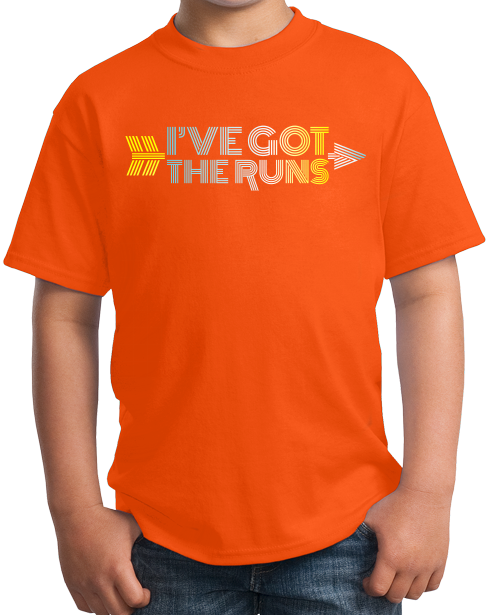 Youth Orange Cross Country: I've Got The Runs - Distance Runner Cross Country T-shirt