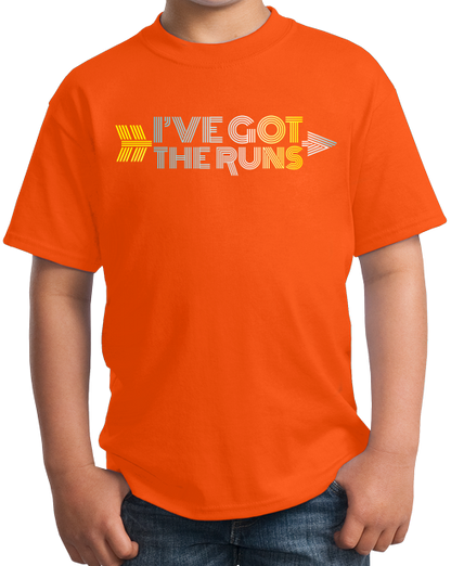 Youth Orange Cross Country: I've Got The Runs - Distance Runner Cross Country T-shirt