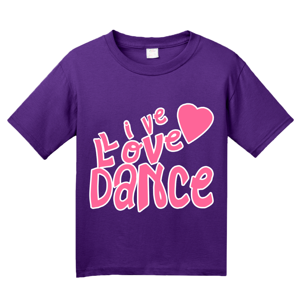 Youth Purple Live Love Dance - Dancer Dance Lover Love To Gift Fun Cute T-shirt