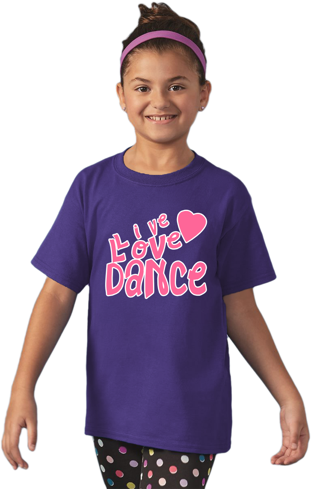 Youth Purple Live Love Dance - Dancer Dance Lover Love To Gift Fun Cute T-shirt