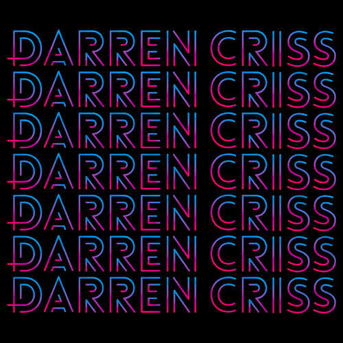 Darren Criss Repeating Name Black Art Preview