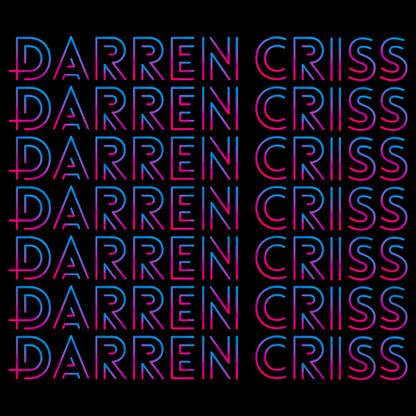 Darren Criss Repeating Name Black Art Preview
