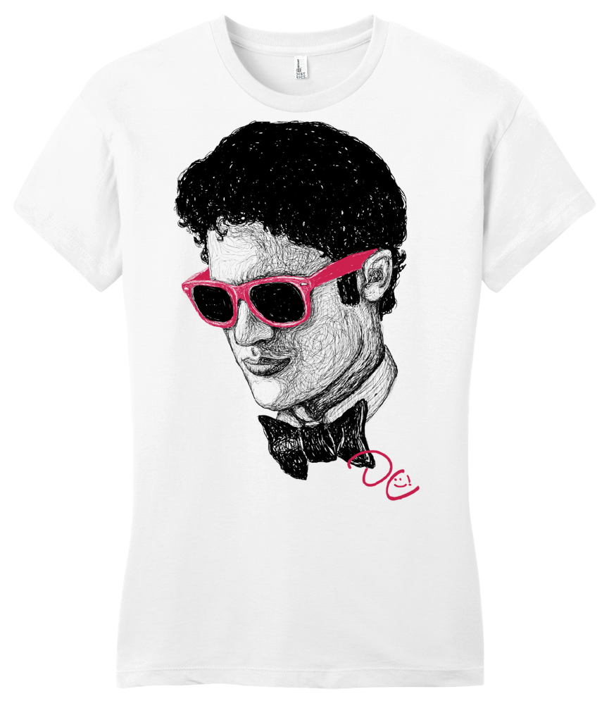 Girly White Darren Criss Sketch T-shirt