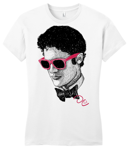 Girly White Darren Criss Sketch T-shirt