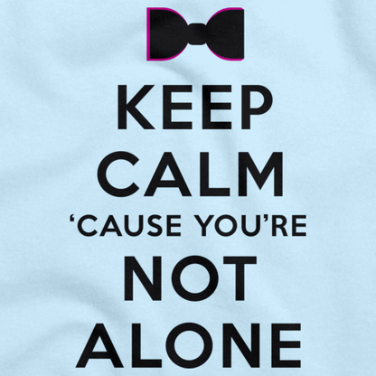 Darren Criss Keep Calm 'Cause You Are Not Alone Light blue art preview