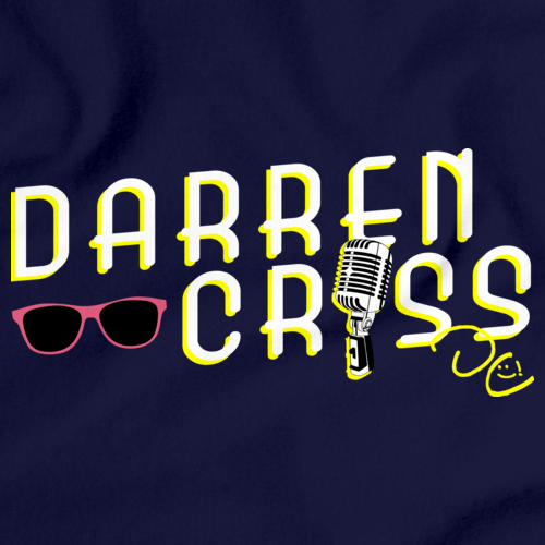 Darren Criss Microphone T-shirt Navy art preview