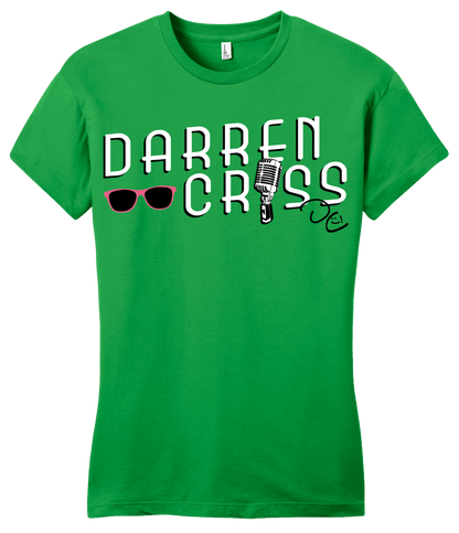Girly Green Darren Criss Microphone T-shirt