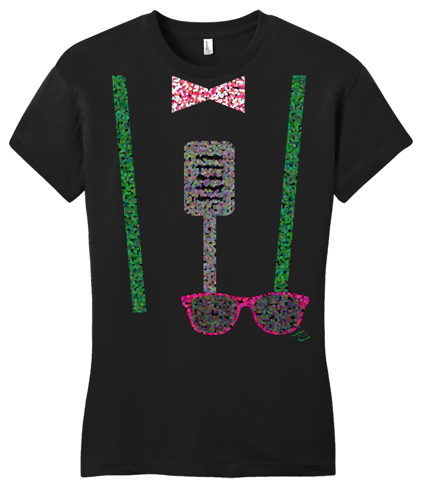Girly Black Darren Criss Roxy Outfit T-shirt