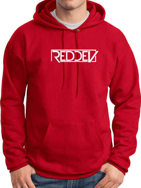 Pullover Hoodie Red DJRedDev Logo pullover-hoodie