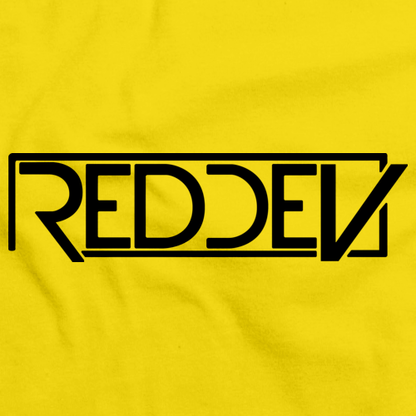 DJRedDev Logo Black Yellow Art Preview