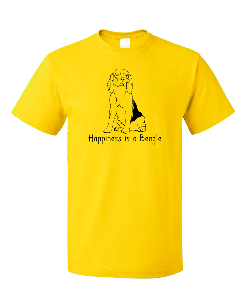 Standard Yellow Happiness is a Beagle - Beagle Lover Dog Cute Gift Fun T-shirt