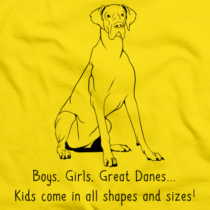 Boys, Girls, & Great Danes = Kids Yellow art preview