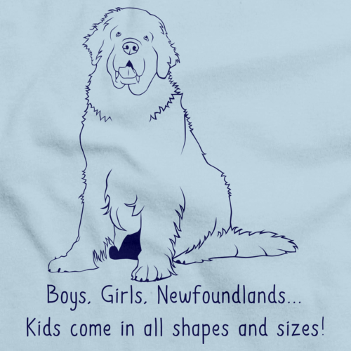BOYS, GIRLS, & NEWFOUNDLANDS = KIDS Light blue Art Preview