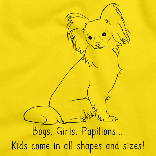 BOYS, GIRLS, & PAPILLONS = KIDS Yellow Art Preview