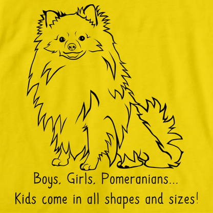 BOYS, GIRLS, & POMERANIANS Yellow Art Preview
