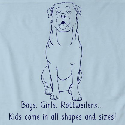 BOYS, GIRLS, & ROTTWEILERS Light blue Art Preview