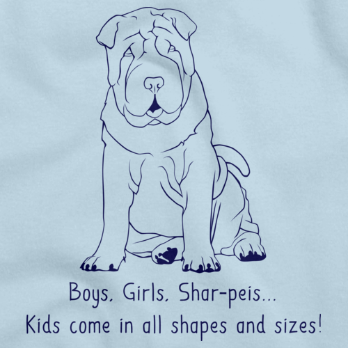 BOYS, GIRLS, & SHAR-PEIS = KIDS Light blue Art Preview