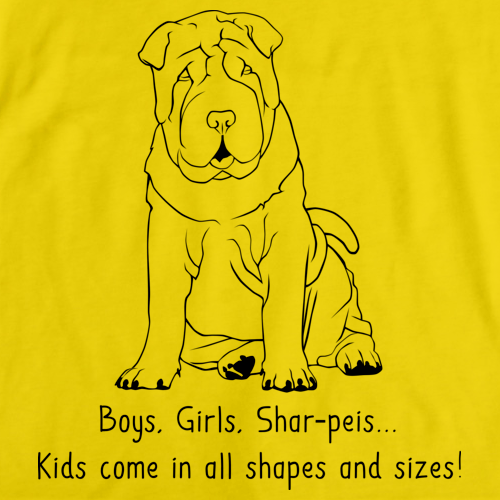 Boys, Girls, & Shar Peis = Kids Yellow Art Preview