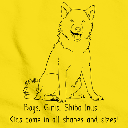 BOYS, GIRLS, & SHIBA INUS = KIDS Yellow Art Preview