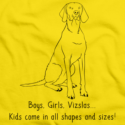 BOYS, GIRLS, & VIZSLAS = KIDS Yellow Art Preview