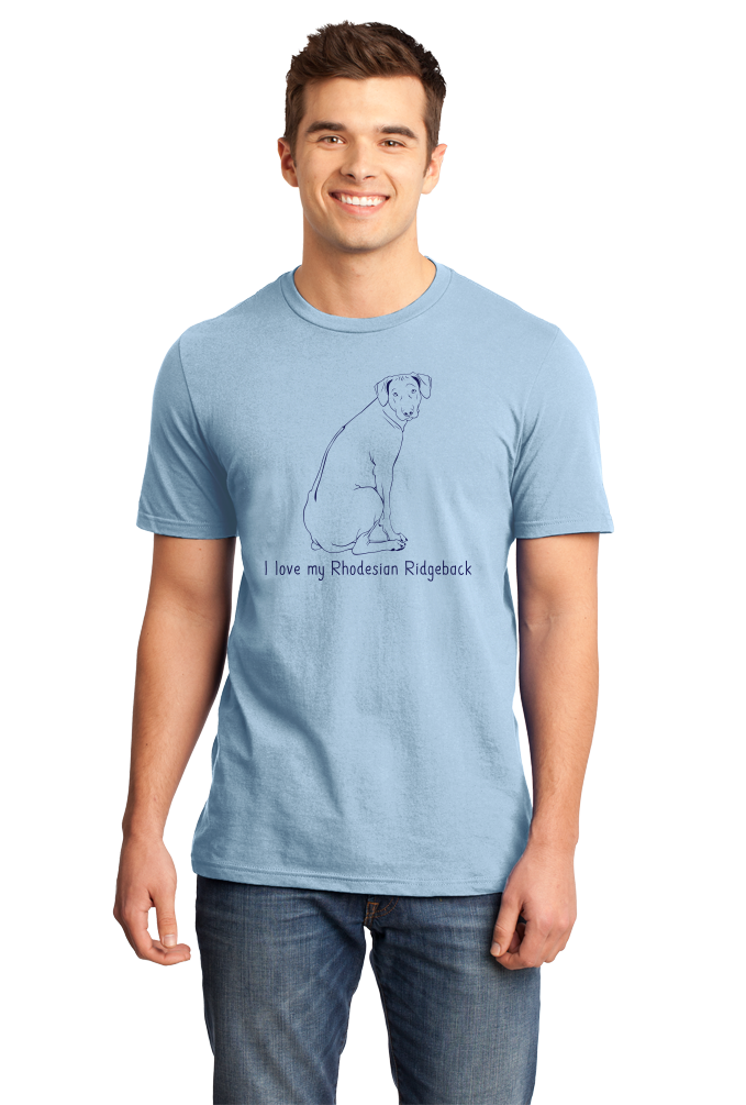 Standard Light Blue I Love my Rhodesian Ridgeback - Rhodesian Ridgeback Owner Love T-shirt