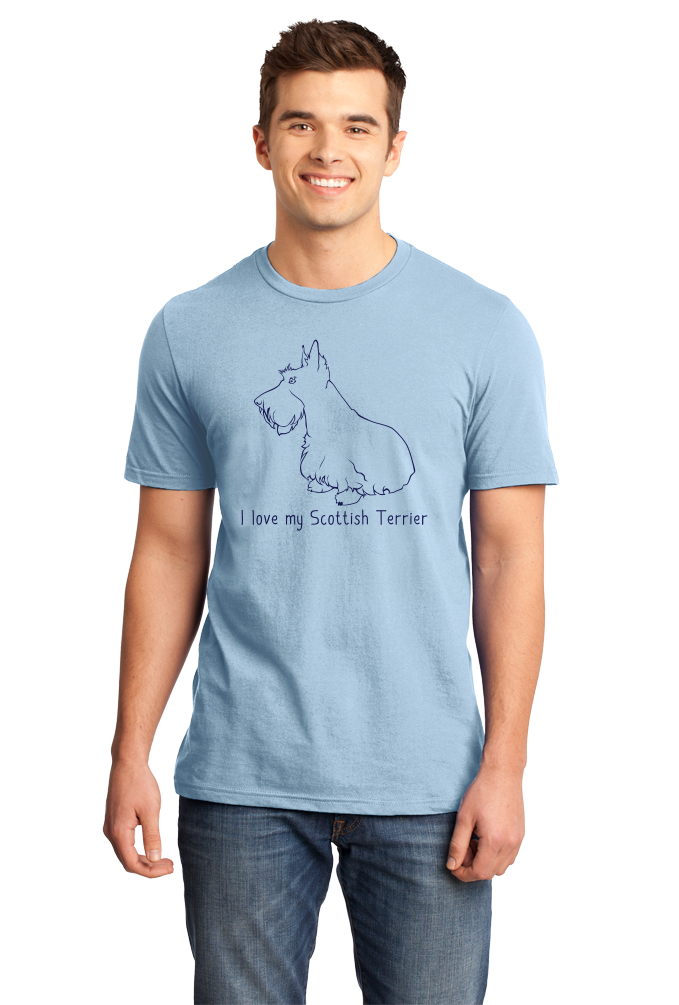 Standard Light Blue I Love my Scottish Terrier - Scottie Dog Lover Love Terrier Cute T-shirt