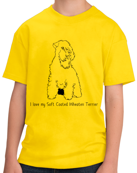 Youth Yellow I Love my Soft Coated Wheaten Terrier - Wheaten Terrier Owner T-shirt