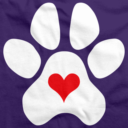 PUPPY LOVE PAW HEART Purple art preview