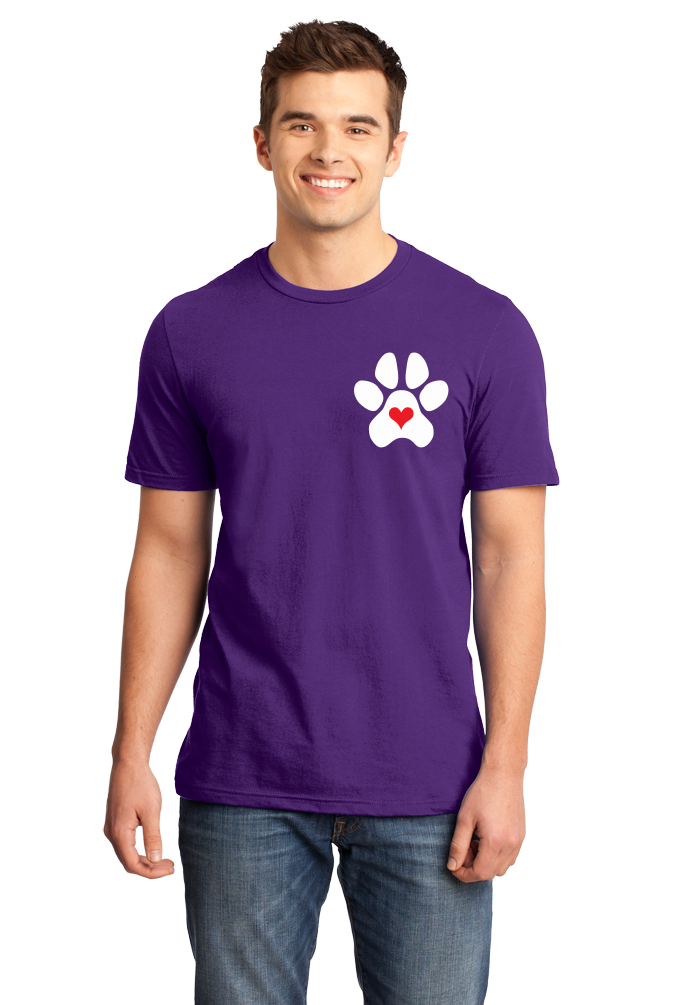 Standard Purple Puppy Love Paw Heart - Dog Puppy Love Lovers Cute Gift Perfect T-shirt