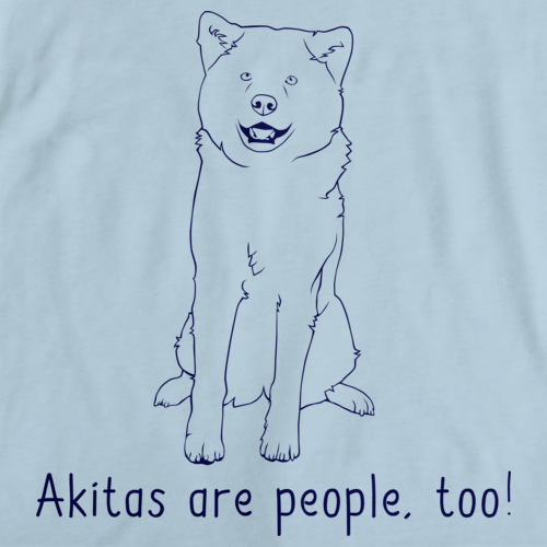 AKITAS ARE PEOPLE TOO! Light blue Art Preview