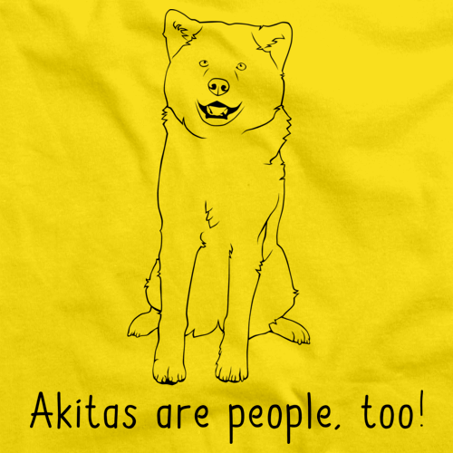 AKITAS ARE PEOPLE TOO! Yellow Art Preview