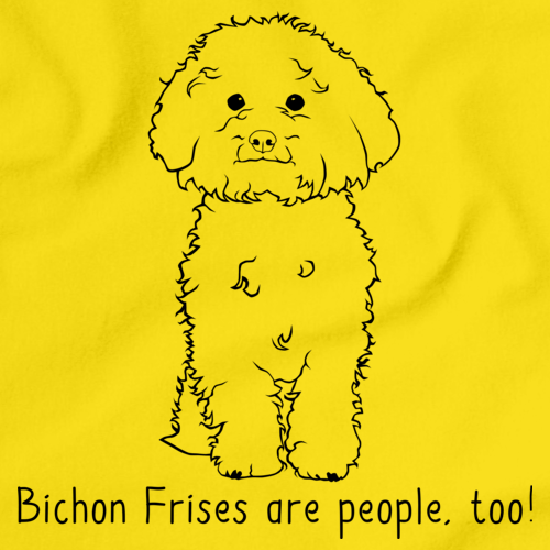 BICHON FRISES ARE PEOPLE TOO! Yellow Art Preview