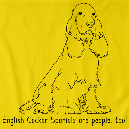 ENGLISH COCKER SPANIELS ARE PEOPLE TOO! Yellow Art Preview