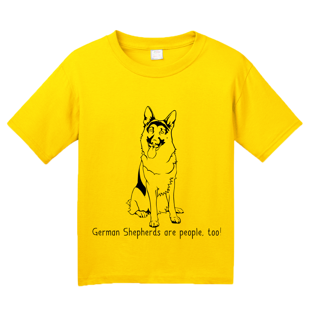 Youth Yellow German Shepherds are People, Too! - German Shepherd Owner Lover T-shirt
